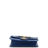 Front Chain Flap Bag Quilted Sheepskin Medium