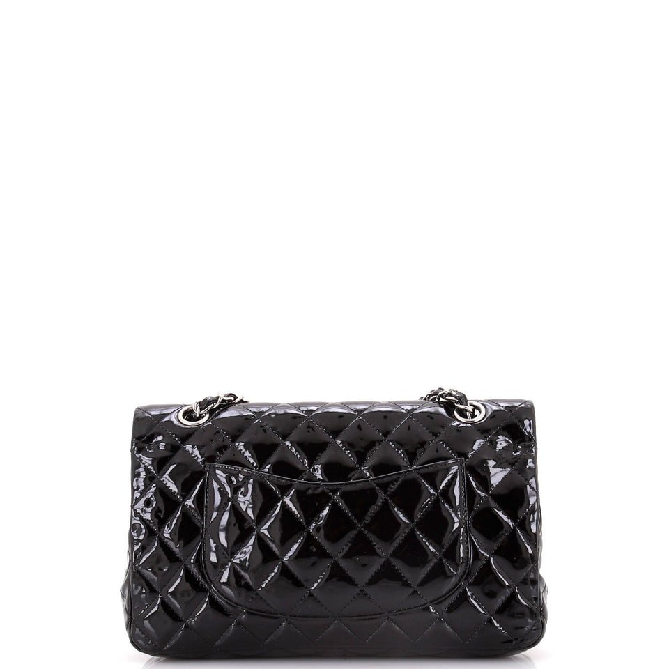 Classic Double Flap Bag Quilted Patent Medium