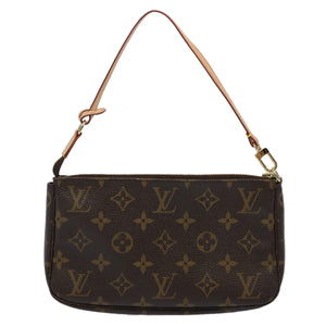 Louis Vuitton Pochette Accessoire  Canvas Clutch Bag