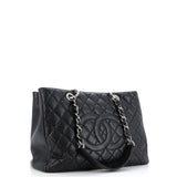 Grand Shopping Tote Quilted Caviar