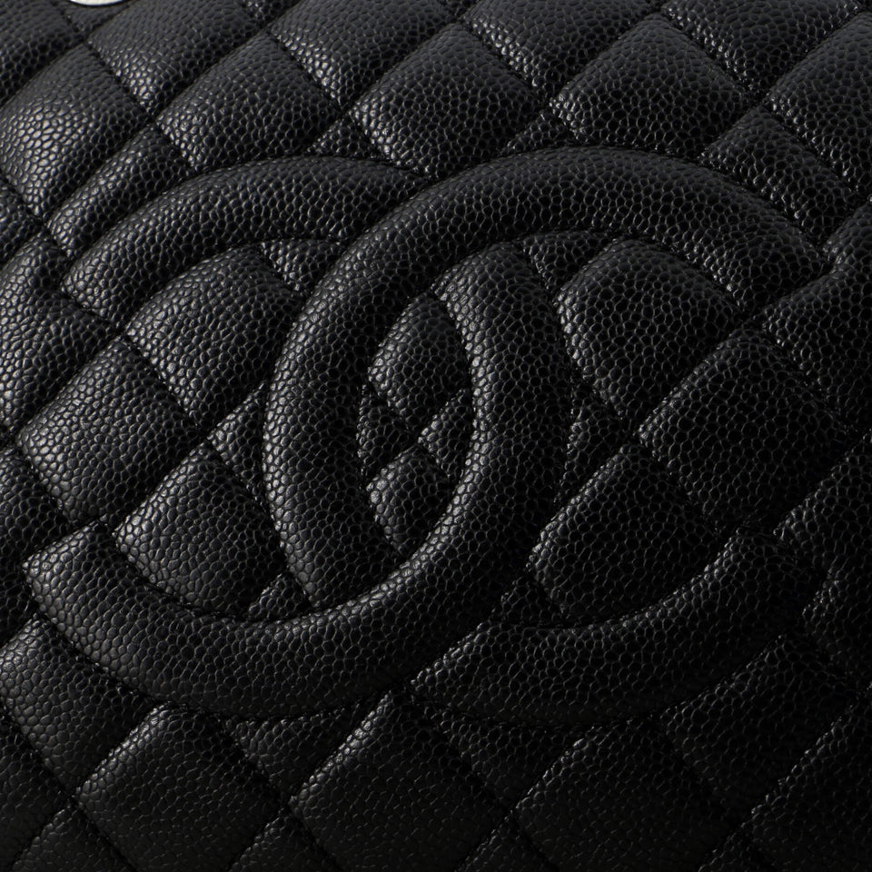 Grand Shopping Tote Quilted Caviar