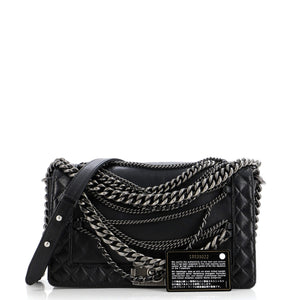 Boy Flap Bag Enchained Lambskin New Medium