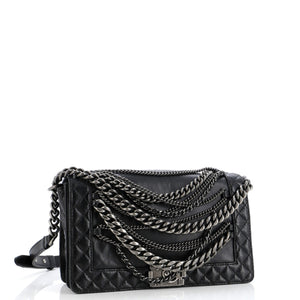 Boy Flap Bag Enchained Lambskin New Medium