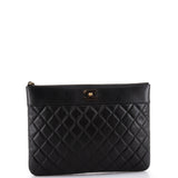 Mademoiselle Vintage O Case Clutch Quilted Sheepskin Medium