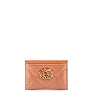 19 Card Holder Quilted Leather