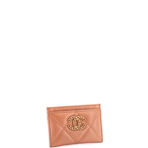 19 Card Holder Quilted Leather