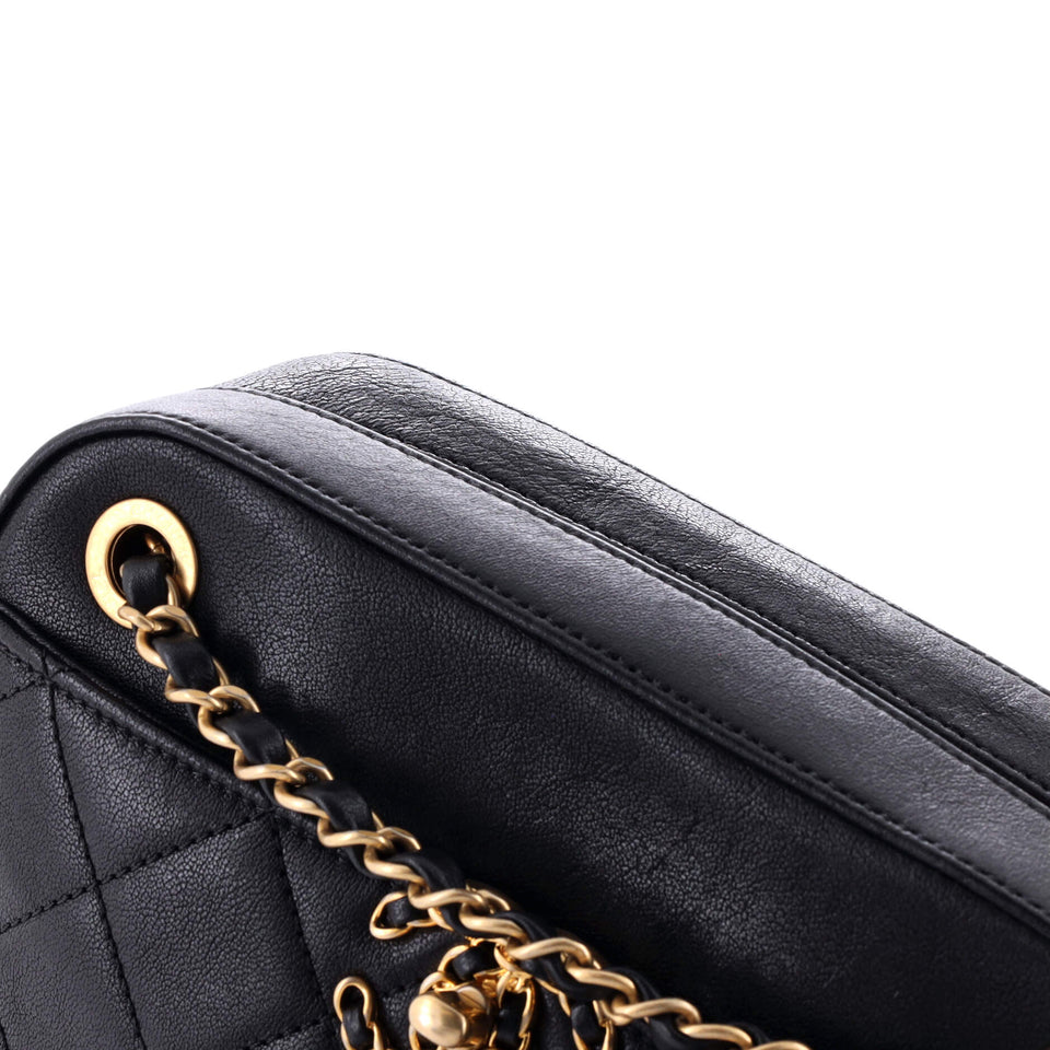 Chain Infinity Camera Bag Quilted Lambskin