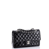 Vintage Classic Double Flap Bag Quilted Patent Medium