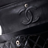 Vintage Classic Double Flap Bag Quilted Patent Medium