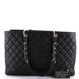 Grand Shopping Tote Quilted Caviar XL