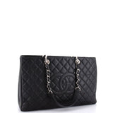 Grand Shopping Tote Quilted Caviar XL