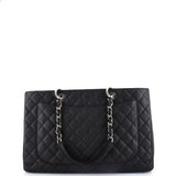 Grand Shopping Tote Quilted Caviar XL