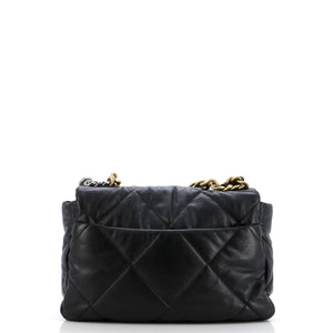 19 Flap Bag Quilted Leather Medium