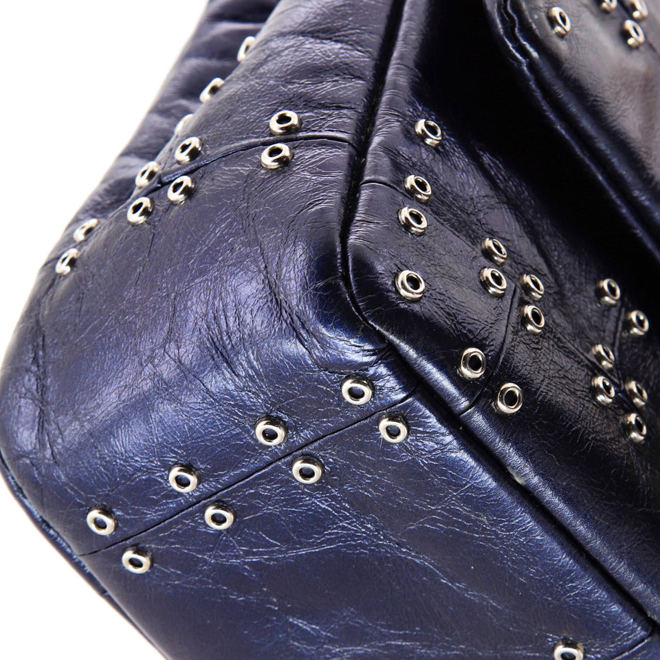 Airlines Classic Single Flap Bag Grommet Studded Calfskin Mini