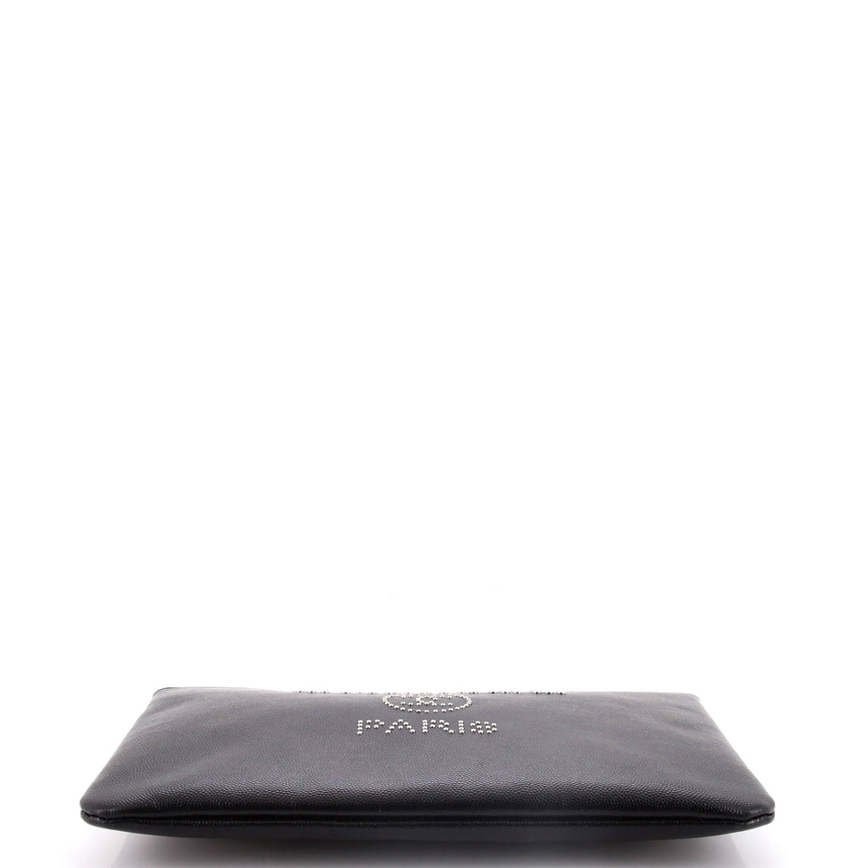 Deauville Pouch Studded Caviar Medium