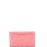 L-Flap Wallet Quilted Lambskin Long