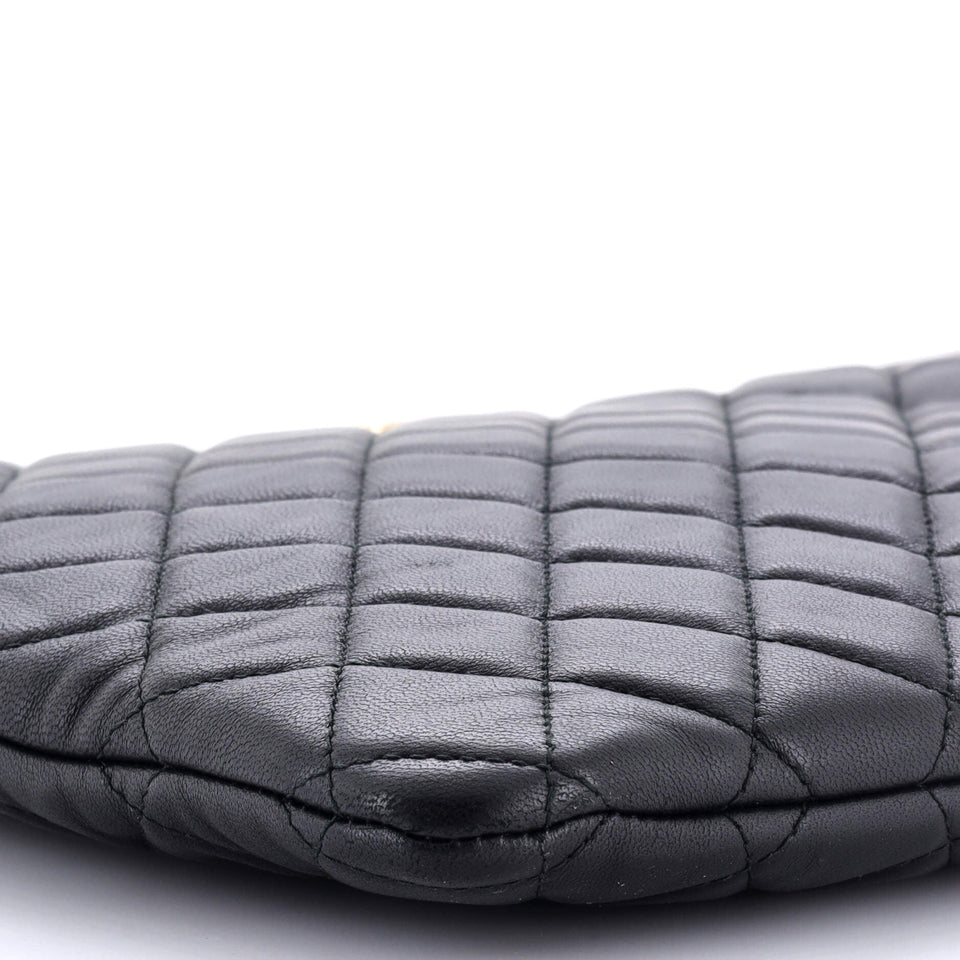 Boy O Case Clutch Quilted Lambskin Large