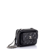 Pocket Box Camera Case Quilted Patent Mini