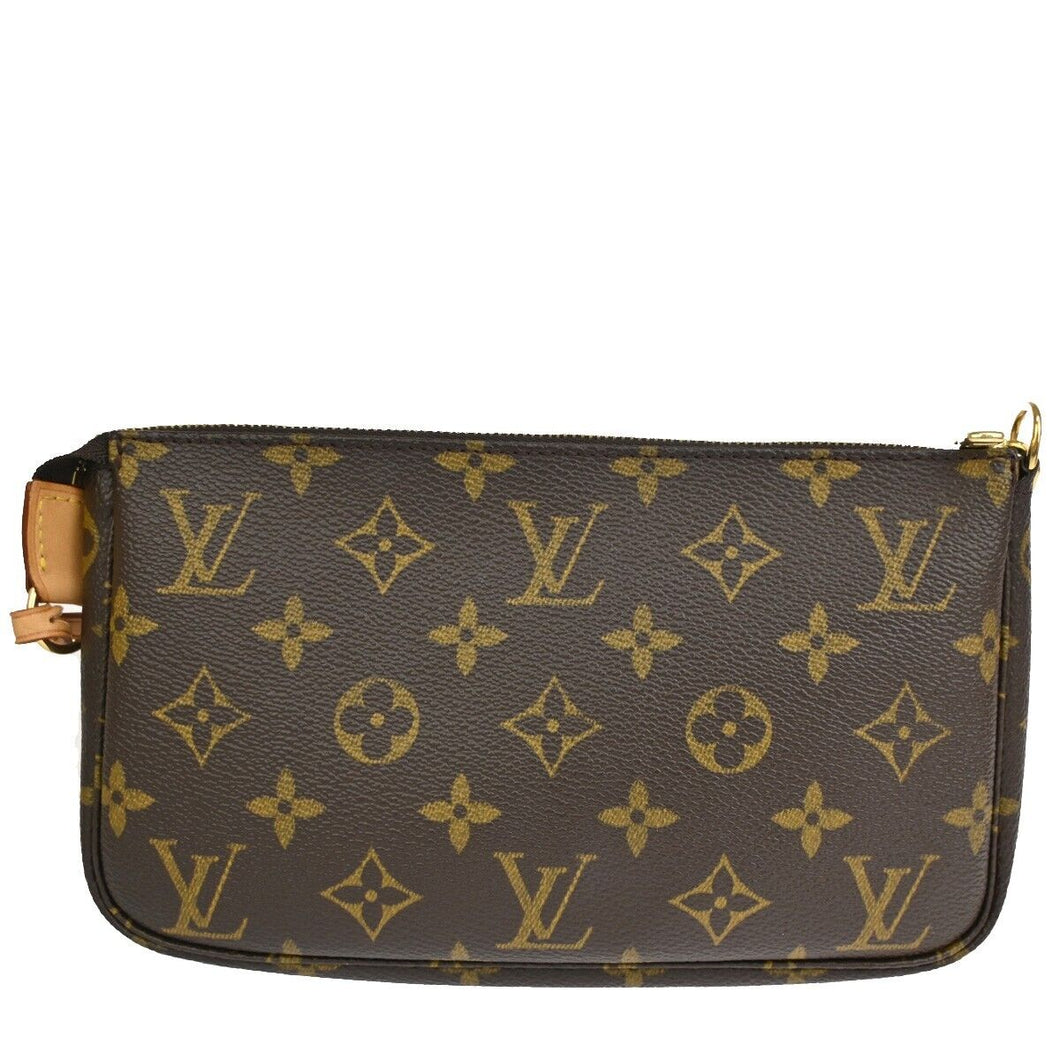 Louis Vuitton Pochette Accessoires  Canvas Clutch Bag