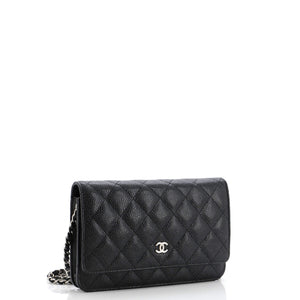 Wallet on Chain Quilted Caviar