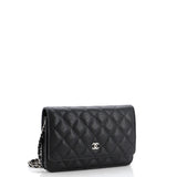 Wallet on Chain Quilted Caviar