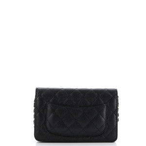 Wallet on Chain Quilted Caviar
