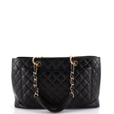 Grand Shopping Tote Quilted Caviar XL