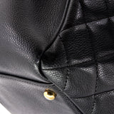 Grand Shopping Tote Quilted Caviar XL