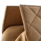 Grand Timeless Shopping Tote Quilted Caviar
