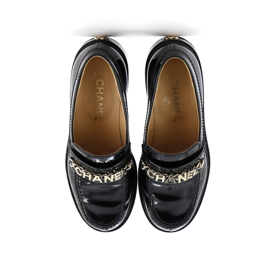 Women's Logo Loafers Shiny Calfskin