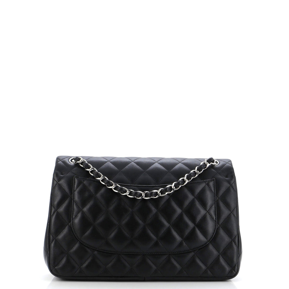 Classic Double Flap Bag Quilted Lambskin Jumbo