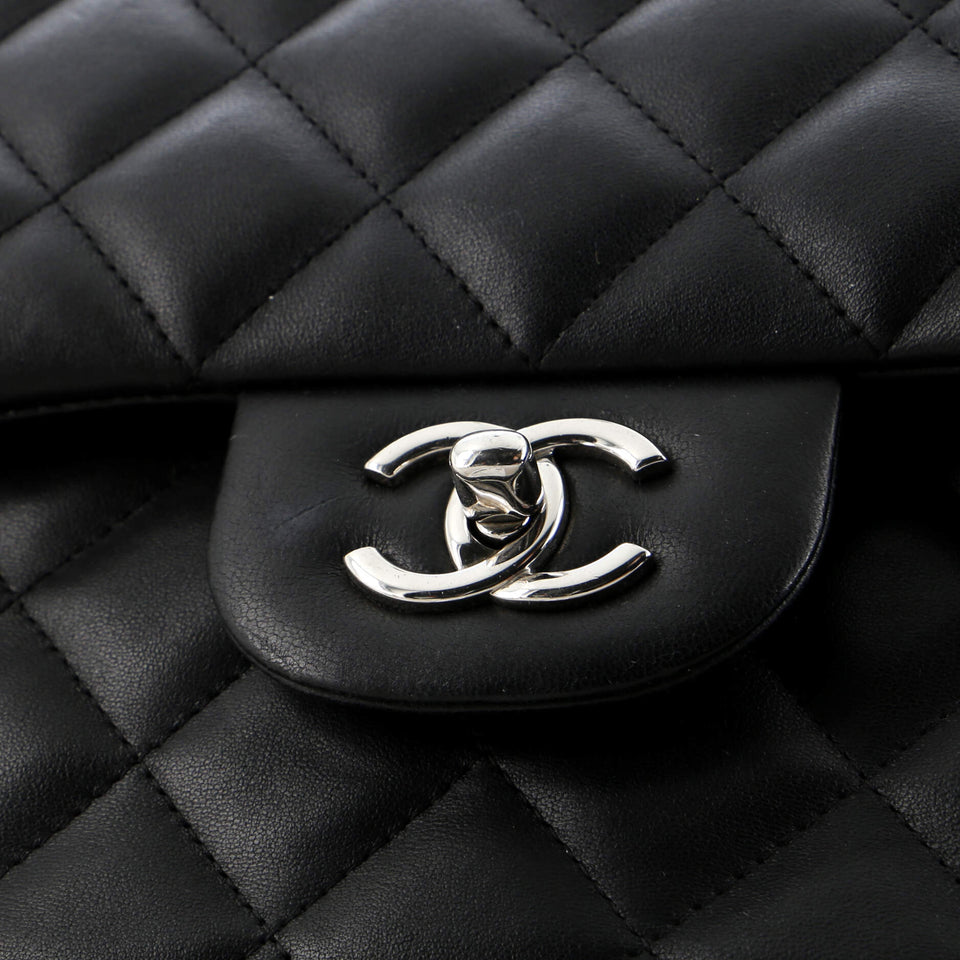 Classic Double Flap Bag Quilted Lambskin Jumbo