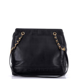Vintage Logo Chain Tote Caviar Large
