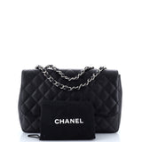 Vintage Classic Single Flap Bag Quilted Caviar Jumbo