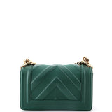 Boy Flap Bag Perforated Chevron Lambskin Small