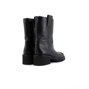Women's CC Logo Moto Boots Leather