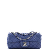 Classic Single Flap Bag Quilted Caviar East West