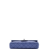 Classic Single Flap Bag Quilted Caviar East West