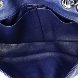 Classic Single Flap Bag Quilted Caviar East West