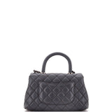 Coco Top Handle Bag Quilted Caviar Mini