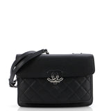 CC Box Flap Bag Quilted Calfskin Small