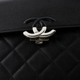 CC Box Flap Bag Quilted Calfskin Small