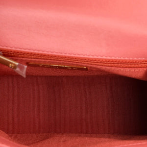 Chain Infinity Top Handle Bag Quilted Lambskin Mini