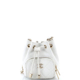 Business Affinity Drawstring Bucket Bag Quilted Caviar Mini