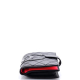 Cambon Zipped Pocket Wallet Quilted Lambskin Small