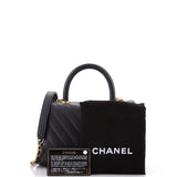 Coco Top Handle Bag Chevron Caviar Mini