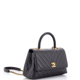 Coco Top Handle Bag Chevron Caviar Mini