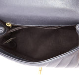 Coco Top Handle Bag Chevron Caviar Mini