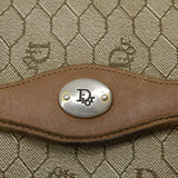 CHRISTIAN DIOR Honeycomb Canvas Hand Bag Beige  31593