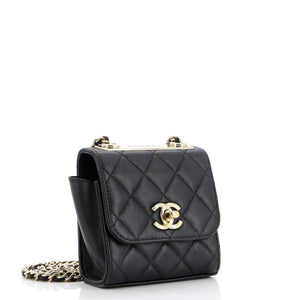 Trendy CC Clutch with Chain Quilted Lambskin Small